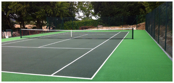 Tennis court construction - Sovereign Sports