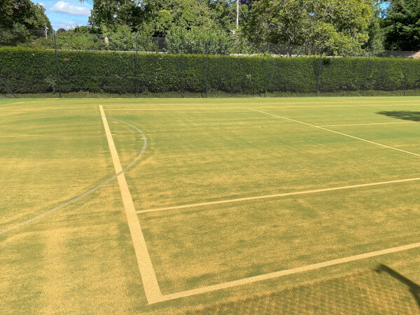 artificial grass tennis court