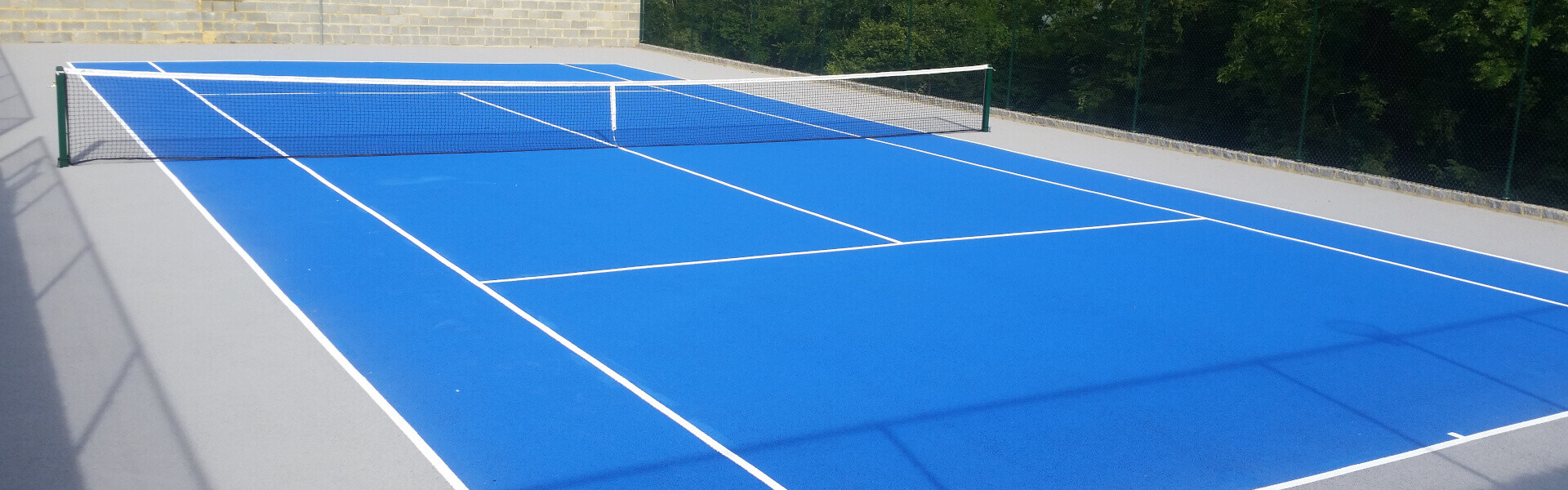 blue sports court