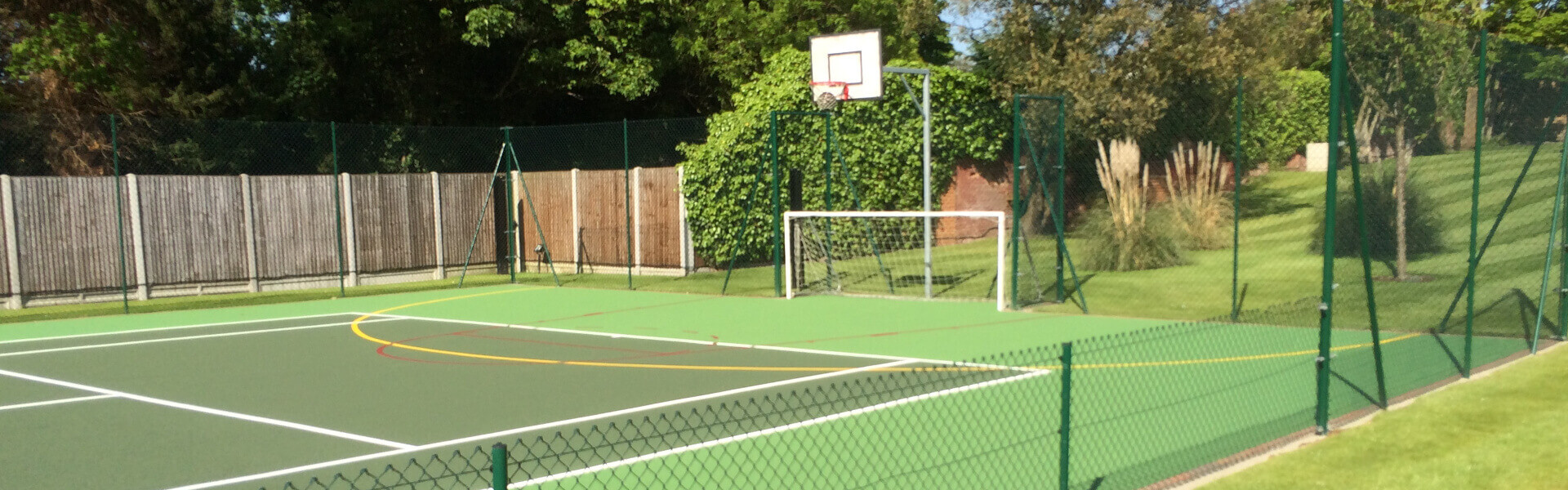 5 aside goal and basketball net