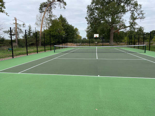 basketball and tennis court