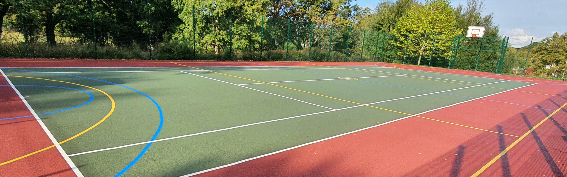 sports court in the sun