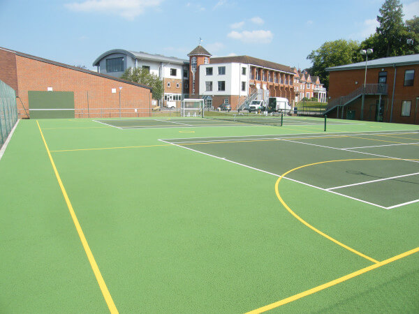school tennis court