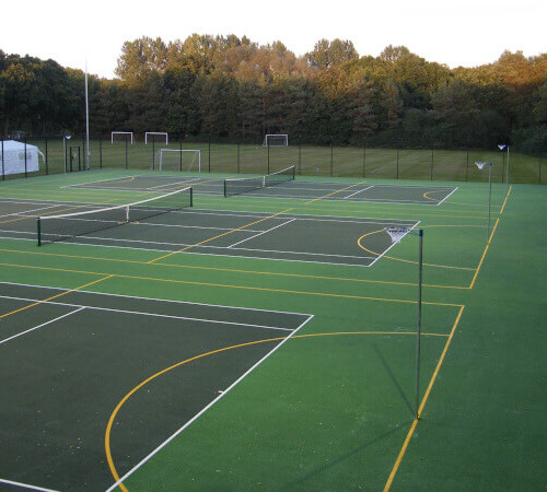 tennis and netball courts