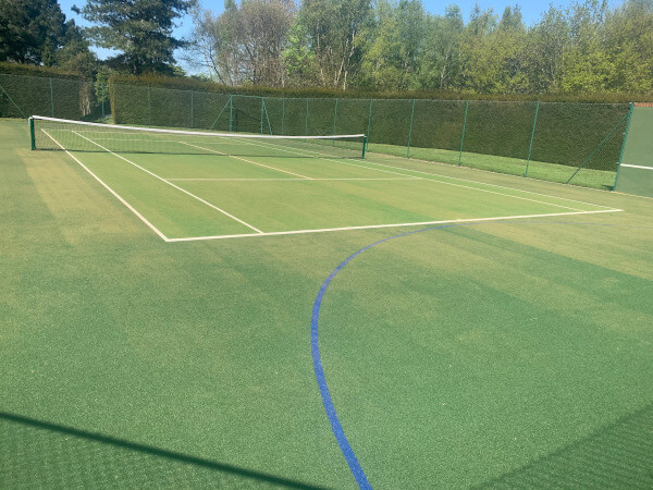 synthetic tennis court